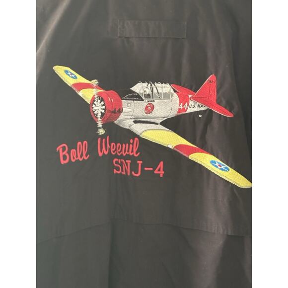 Tri Mountain 2XLT Boll Weevil SNJ-4 Hooded Bomber Jacket Aircraft Aviation - Picture 4 of 8